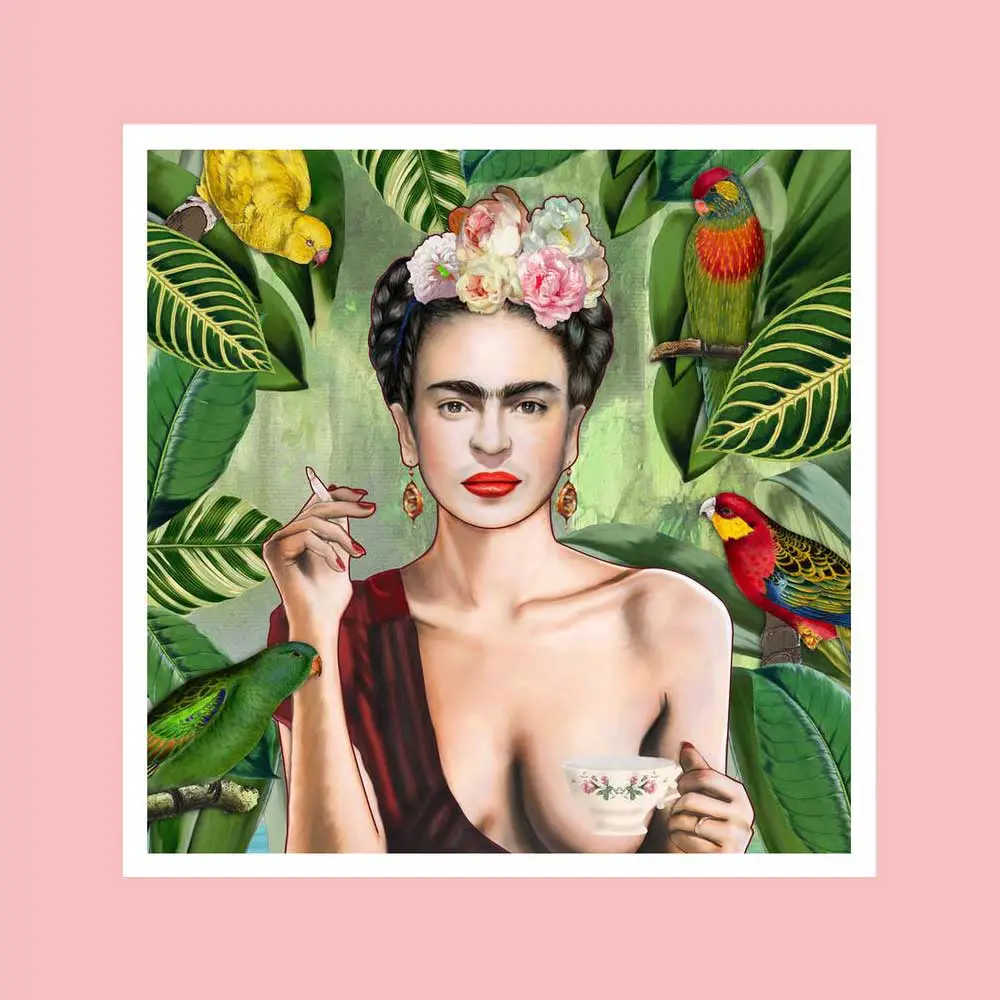 Poster „Frida Con Amigos“