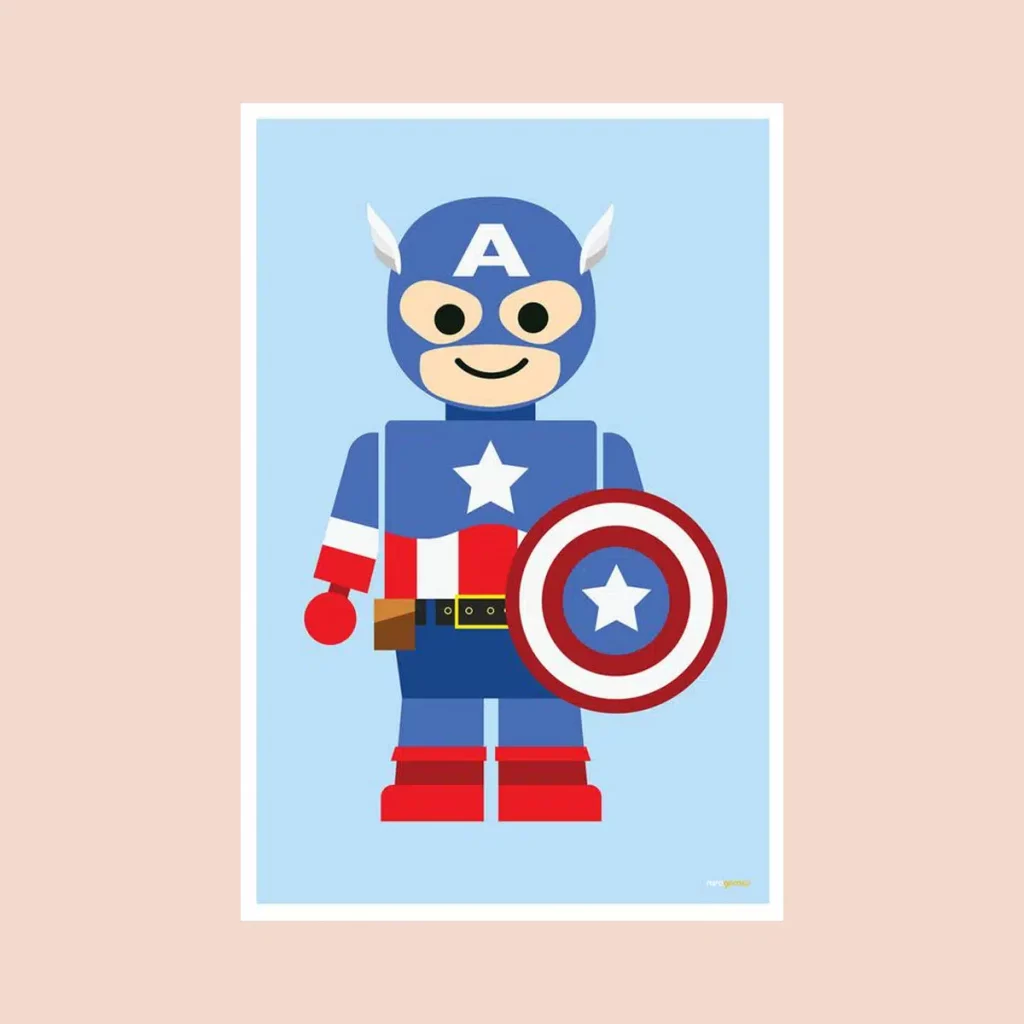 Kinderzimmer einrichten Tipps: Superheld Poster